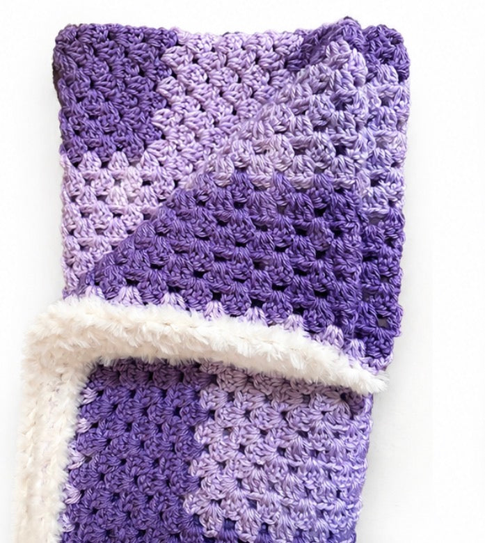 Lavender Cloud Snuggle Blanket (Granny square)