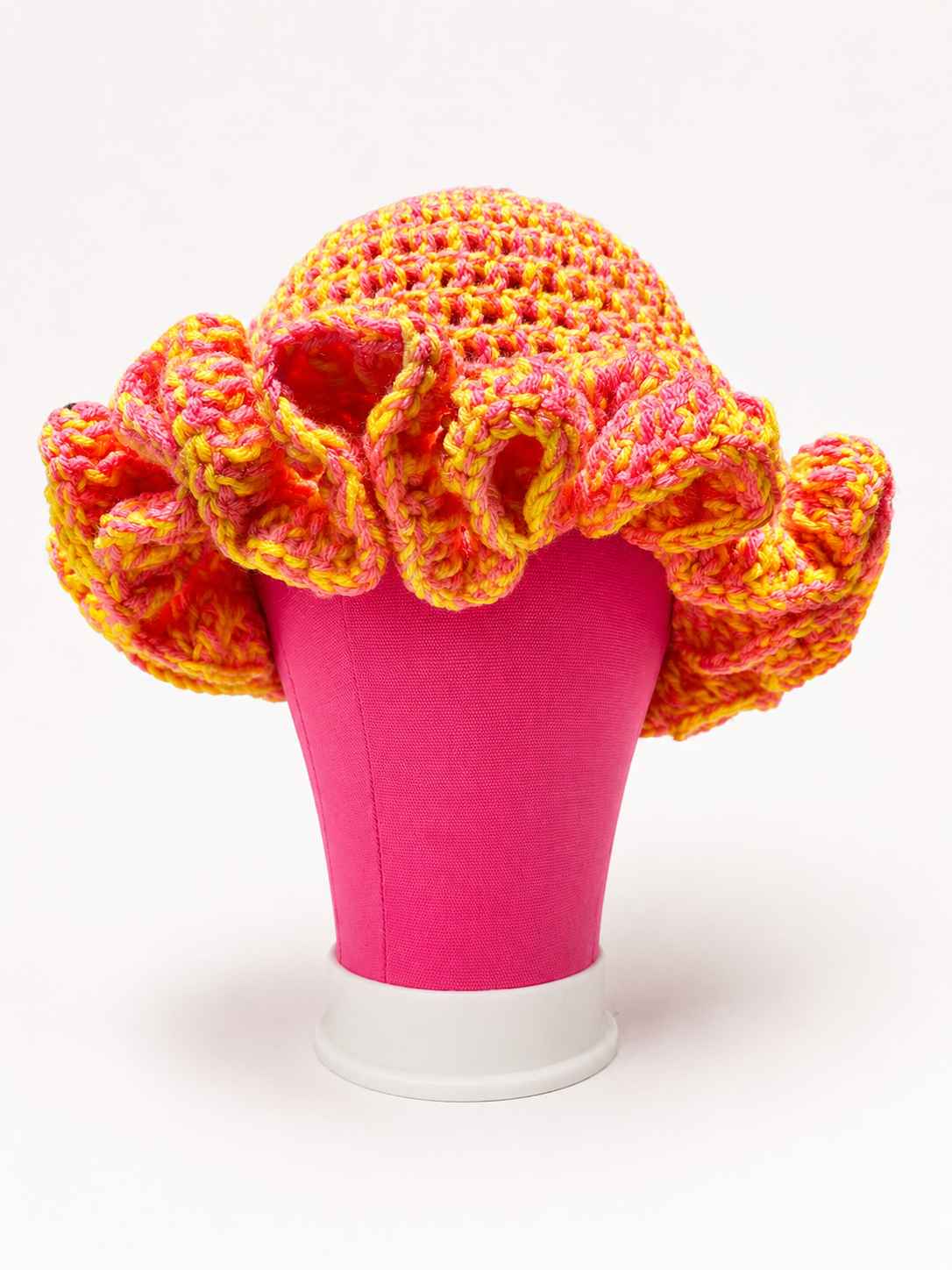 Sunset Bloom Ruffle Hat