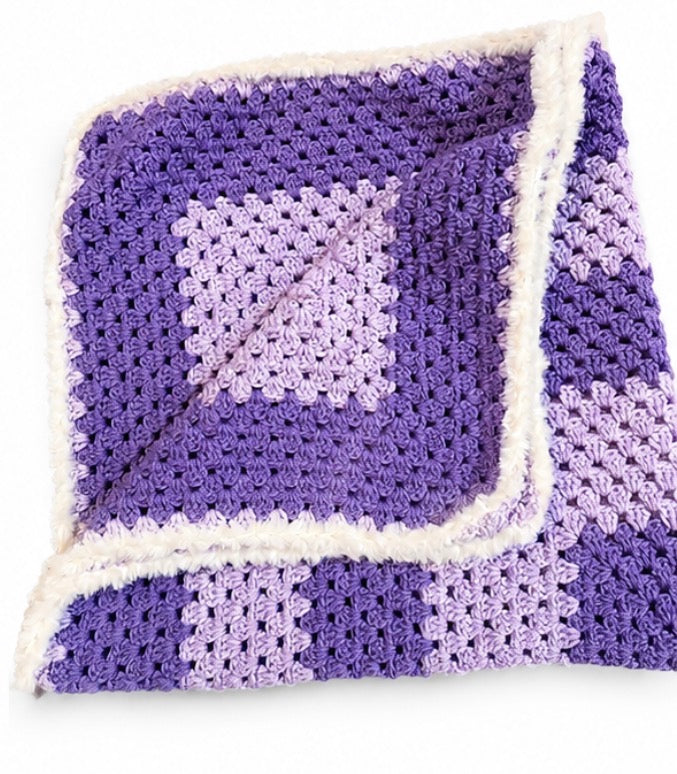 Lavender Cloud Snuggle Blanket (Granny square)
