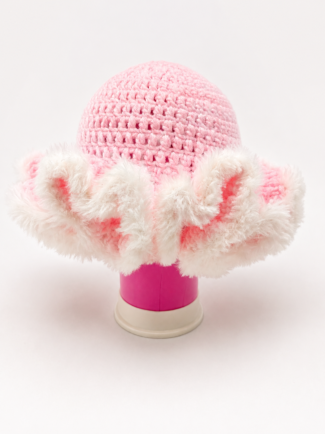Cotton Candy Ruffle Hat